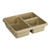 Cambro 9113CP161 9" x 11" Tan Co-Polymer Rectangular Meal Delivery Tray - 24/Case