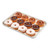 Cambro 1318MT148 12 5/8" x 17 3/4" x 1 1/16" White Rectangular Fiberglass Market Display Tray - 12/Case