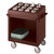 Cambro TDCR12131 38.13" W x 22.75" D x 41.25" H Dark Brown Polyethylene Open 12 Compartments Dish Cart & Cutlery Rack