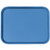 Cambro 1418FF168 13.81" x 17.75" Blue Rectangular Polypropylene Rigid Bottom Textured Surface Fast Food Tray - 12/Case