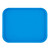 Cambro 1418FF168 13.81" x 17.75" Blue Rectangular Polypropylene Rigid Bottom Textured Surface Fast Food Tray - 12/Case