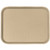 Cambro 1014FF104 10.44" x 13.56" Desert Tan Rectangular Polypropylene Rigid Bottom Textured Surface Fast Food Tray - 24/Case