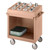 Cambro TDCR12157 38.13" W x 22.75" D x 41.25" H Coffee Beige Polyethylene Open 12 Compartments Dish Cart & Cutlery Rack