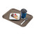 Cambro 1418FF104 13.81" x 17.75" Desert Tan Rectangular Polypropylene Rigid Bottom Textured Surface Fast Food Tray - 12/Case