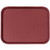 Cambro 1014FF416 10.44" x 13.56" Cranberry Rectangular Polypropylene Rigid Bottom Textured Surface Fast Food Tray - 24/Case