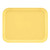Cambro 1218MT145 11 1/2" x 17 3/4" x 1" Yellow Rectangular Fiberglass Market Display Tray - 12/Case