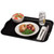Cambro 1418H110 14" X 18" Rectangular Black Camtray Dietary Tray - 12/Case