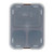 Cambro 853FCP167 6" x 8" Brown Co-Polymer Rectangular Tray-On-Tray Meal Delivery Tray - 24/Case