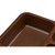 Cambro 853FCP167 6" x 8" Brown Co-Polymer Rectangular Tray-On-Tray Meal Delivery Tray - 24/Case