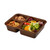 Cambro 853FCP167 6" x 8" Brown Co-Polymer Rectangular Tray-On-Tray Meal Delivery Tray - 24/Case