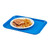 Cambro 1216FF168 11.88" x 16.13" Blue Rectangular Polypropylene Rigid Bottom Textured Surface Fast Food Tray - 24/Case