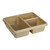 Cambro 9113CW133 9" x 11" Beige Polycarbonate Rectangular Camwear Meal Delivery Tray - 24/Case