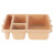 Cambro 9114CW133 9" x 11" Beige Polycarbonate Rectangular Meal Delivery Camwear Tray