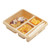 Cambro 9114CW133 9" x 11" Beige Polycarbonate Rectangular Meal Delivery Camwear Tray