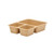 Cambro 853FCP161 9" x 15" Tan Co-Polymer Rectangular Tray-On-Tray Meal Delivery Tray - 24/Case