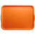 Cambro 1418H222 14" X 18" Rectangular Orange Pizzazz Camtray Dietary Tray - 12/Case
