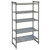 Cambro CSMHDTK12000 12" Stainless Steel Leveling Feet with Aluminum Raised Track High Density Track Kit