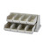 Cambro 8RS8480 8 Bins Speckled Gray Polyethylene Wall Mounted Versa Organizer Rack