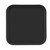 Cambro 1313110 13" x 13" Black Square Fiberglass Metric Camtray - 12/Case