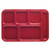 Cambro Bct1014163 10" x 14" Red Abs Rectangular Budget School Tray - 24/Case
