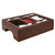 Cambro LCDCH10131 Dark Brown Plastic 3 Sections Condiment Holder for 1000LCD and UC1000