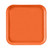 Cambro 1313220 13" x 13" Citrus Orange Square Fiberglass Metric Camtray - 12/Case