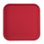 Cambro 1313221 13" x 13" Ever Red Square Fiberglass Metric Camtray - 12/Case