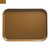 Cambro 2632508 10.44" x 12.75" Suede Brown GN.5 Size Rectangular Fiberglass Metric Camtray - 12/Case