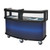 Cambro CVC75W10 75" W x 33.5" D x 53.13" H Blue Wrap Polyethylene Open Well Design Vending Cart