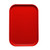 Cambro 1116510 10" x 15" Signal Red Fiberglass Rectangular Camtray - 24/Case
