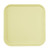 Cambro 1313536 13" x 13" Lemon Chiffon Square Fiberglass Metric Camtray - 12/Case