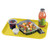 Cambro 1216FF108 11.88" x 16.13" Primrose Yellow Rectangular Polypropylene Rigid Bottom Textured Surface Fast Food Tray - 24/Case