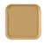 Cambro 1313514 13" x 13" Earthen Gold Square Fiberglass Metric Camtray - 12/Case