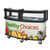 Cambro CVC75W14 75" W x 33.5" D x 53.13" H "Healthy Choices" Wrap Polyethylene Open Well Design Vending Cart
