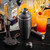 TableCraft Products 10553 3.75" W x 10" H 24 Oz. 3-Piece Black Acid Etch Finish Stainless Steel Cocktail Shaker