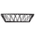 TableCraft Products 10537 9" W x 6" D x 2 1/2" H Rectangular Metal Black Powder Coat Finish Petal Collection Serving Basket