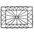 TableCraft Products 10537 9" W x 6" D x 2 1/2" H Rectangular Metal Black Powder Coat Finish Petal Collection Serving Basket