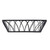 TableCraft Products 10537 9" W x 6" D x 2 1/2" H Rectangular Metal Black Powder Coat Finish Petal Collection Serving Basket