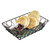TableCraft Products 10537 9" W x 6" D x 2 1/2" H Rectangular Metal Black Powder Coat Finish Petal Collection Serving Basket