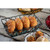 TableCraft Products 10537 9" W x 6" D x 2 1/2" H Rectangular Metal Black Powder Coat Finish Petal Collection Serving Basket