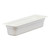 Cambro 24LPCW148 5.3 Qt. White Polycarbonate 1/2 Size Long Camwear Food Pan - 6/Case