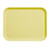 Cambro 1520CL145 15" x 20.25" Rectangular Fiberglass Yellow Camlite Tray - 12/Case