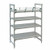 Cambro CPR54S151 54"L x 4.25"H Soft Gray Polypropylene Camshelving Premium Side Shelf Rail Kit