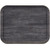Cambro 1418DC815 18.05" W x 0.87" H x 14.06" D Charcoal Gray Textured Surface Fiberglass Rectangular Decor Series Camtray - 12/Case