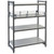 Cambro CBR1848151 44.25" W x 3" D x 2.75" H Soft Gray Polypropylene Camshelving Basic Plus Full Shelf Rail Kit