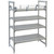 Cambro CBR2160151 21"W x 60"L x 4.25"H Soft Gray Polypropylene Camshelving Basic Plus Full Shelf Rail Kit