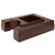 Cambro R1000LCD131 15.38" W x 19.5" D x 4.5" H Fits 100LCD and UC100 Dark Brown Riser