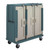 Cambro MDC1411T60401 60" W x 29.25" D x 63.63" H Tall Profile (3) Doors 3-Compartments Heavy Duty Aluminum Handles with Security Screws Slate Blue with Cream Color Door Meal Delivery Cart