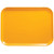 Cambro 3343504 13" W x 17" D Rectangular Dishwasher Safe Mustard Camtray - 12/Case