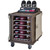 Cambro MDC1520S10D194 30.18" W x 38.25" D x 42.75" H Dual Access Insulated Self Venting Molded-In Marine Rail Granite Sand with Cream Color Doors Meal Delivery Cart